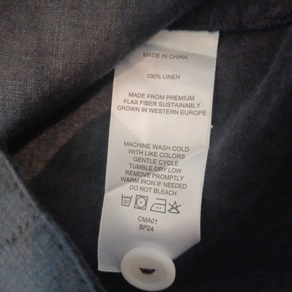 NWT Quince Button Down Linen Dress, Medium - Picture 7 of 8